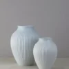 Knabstrub vase H27 cm mat ice blå