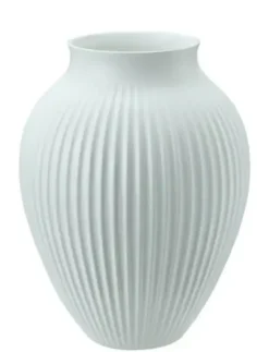 Knabstrub vase H27 cm mat ice blå