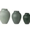 Knabstrup Vasesæt 3-pak H12,5 cm Grøn