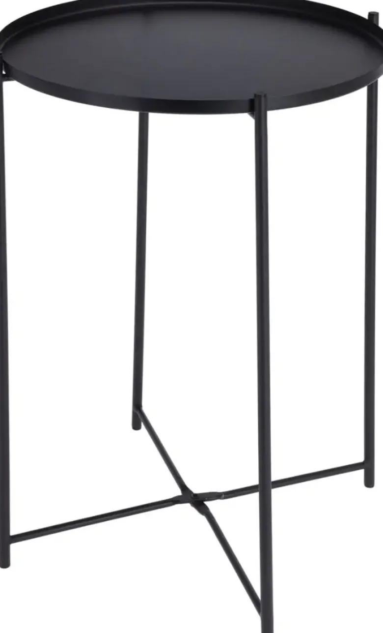Koopman Bord Ø35cm H47cm Sort