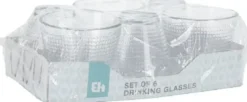 Koopman Drikkeglas 6stk 220 ml