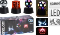 Koopman mini disco lampe 3 stk i æske