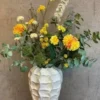 Kunstig blomst Trifolium gren Gul