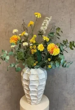 Kunstig blomst Trifolium gren Gul