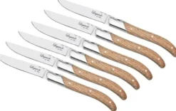 Laguiole by Haws steakknive 6 stk. egetræ