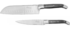 Laguiole Knivsæt Santuko og universalkniv sort