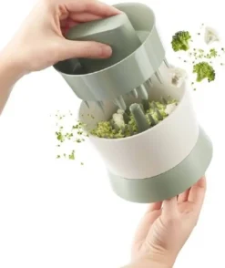 Lékué Blomkåls- og broccolisnitter grøn