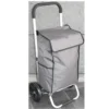 Luksus Indkøbs-trolley i aluminium sort