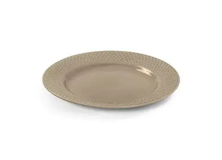 Lyngby Frokosttallerken Rhombe Earth Frokosttallerken Ø23 cm clay