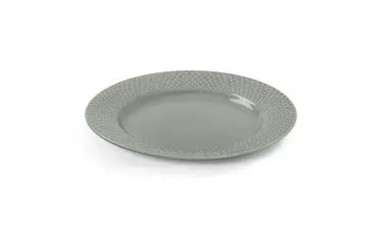 Lyngby Frokosttallerken Rhombe Earth Frokosttallerken Ø21 cm moss