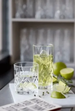 Lyngby Glas Krystal Melodia whisky/highball glas 8 stk