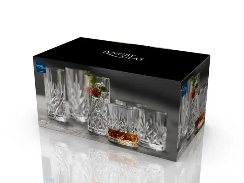 Lyngby Glas Krystal Melodia whisky/highball glas 8 stk