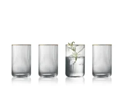 Lyngby Glas Palermo Gold Highball 50cl 4-pak