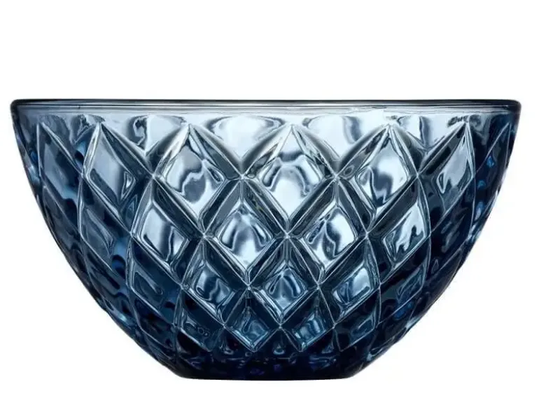 Lyngby Glas Sorrento skål Dia 12 cm 4 stk Blå