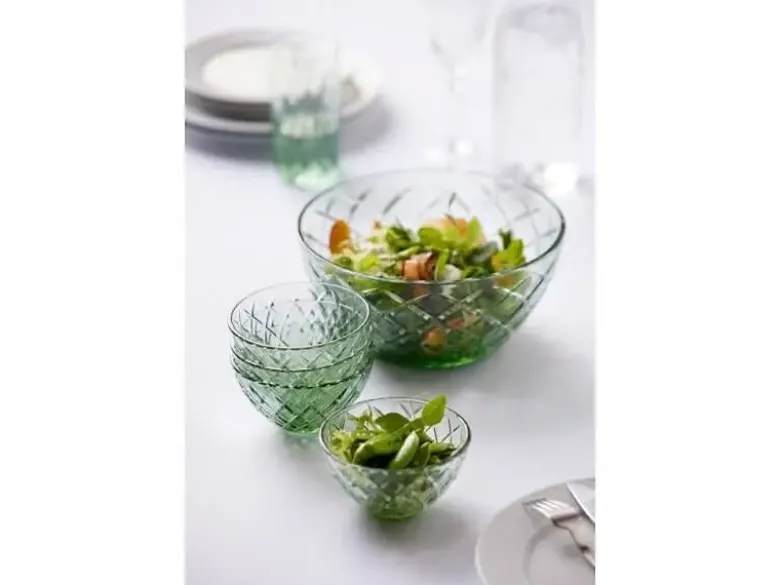 Lyngby Glas Sorrento skål Dia 12 cm 4 stk Grøn