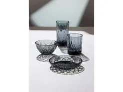 Lyngby Glas Sorrento skål Dia 12 cm 4 stk Smoke