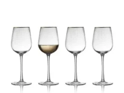 Lyngby Palermo Gold Hvidvinsglas