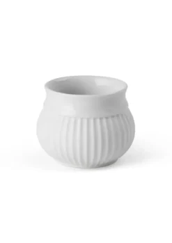 Lyngby Porcelæn Curve fyrfadsstage Ø6,5 cm hvid