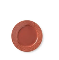 Lyngby Porcelæn Rhombe Color frokosttallerken Ø23 cm terracotta