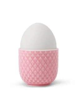 Lyngby Porcelæn Rhombe color æggebæger rosa - H: 4,5 cm