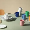 Lyngby Porcelæn Rhombe Color krus med hank 33 cl Blå