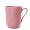 Lyngby Porcelæn Rhombe Color krus med hank 33 cl Rosa