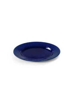Lyngby Porcelæn Rhombe Colour frokosttallerken Ø23 cm mørk blå