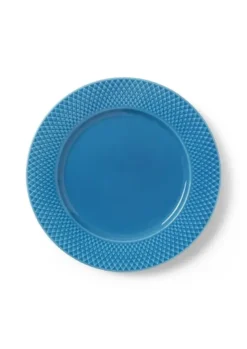 Lyngby Porcelæn Rhombe Colour middagstallerken Ø27 cm blå