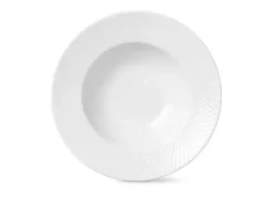Lyngby Porcelæn Rhombe Dyb tallerken Ø24,5 cm hvid
