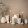 Lyngby Radiance vase hvid 20,5 cm