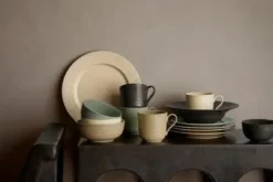 Lyngby Serveringsskål Rhombe Earth Skål Ø15.5 cm clay