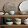 Lyngby Serveringsskål Rhombe Earth Skål Ø13 cm moss