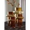Lyngby Tube vase Amber 20 cm