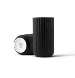 Lyngby vase 15,5 cm sort
