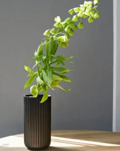 Lyngby vase 15,5 cm sort