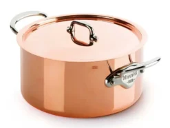 Mauviel Kobber gryde med låg 6,1L