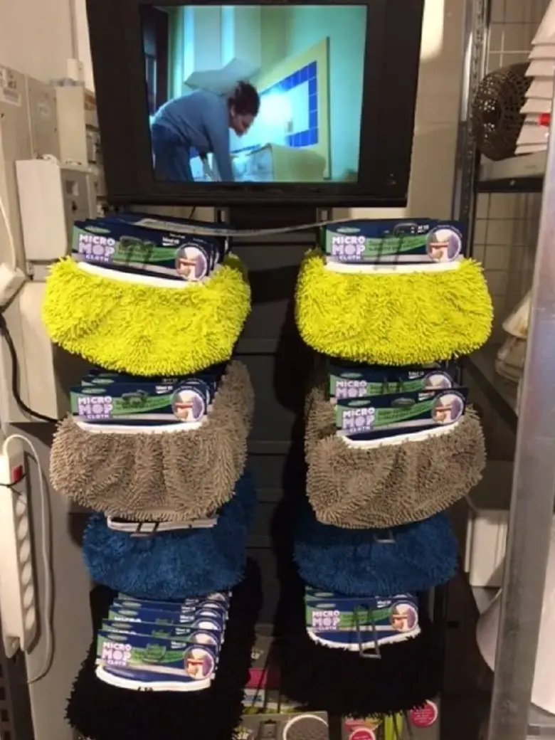 Moppehoved til gulvskrubbe