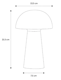 Move Genopladelig bordlampe lyserød