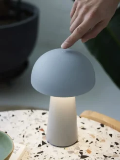 Move Genopladelig bordlampe grå
