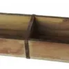 Murstensform 2-delt genbrugstræ 58x15x10 cm brun