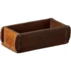 Murstensform genbrugstræ 31x14x10 cm brun