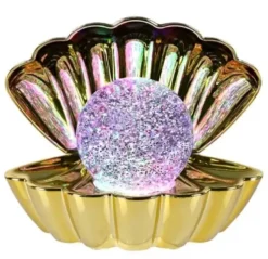 Musling glitter 17,6x12,6x14,8 cm guld/guld inkl. USB-ledning