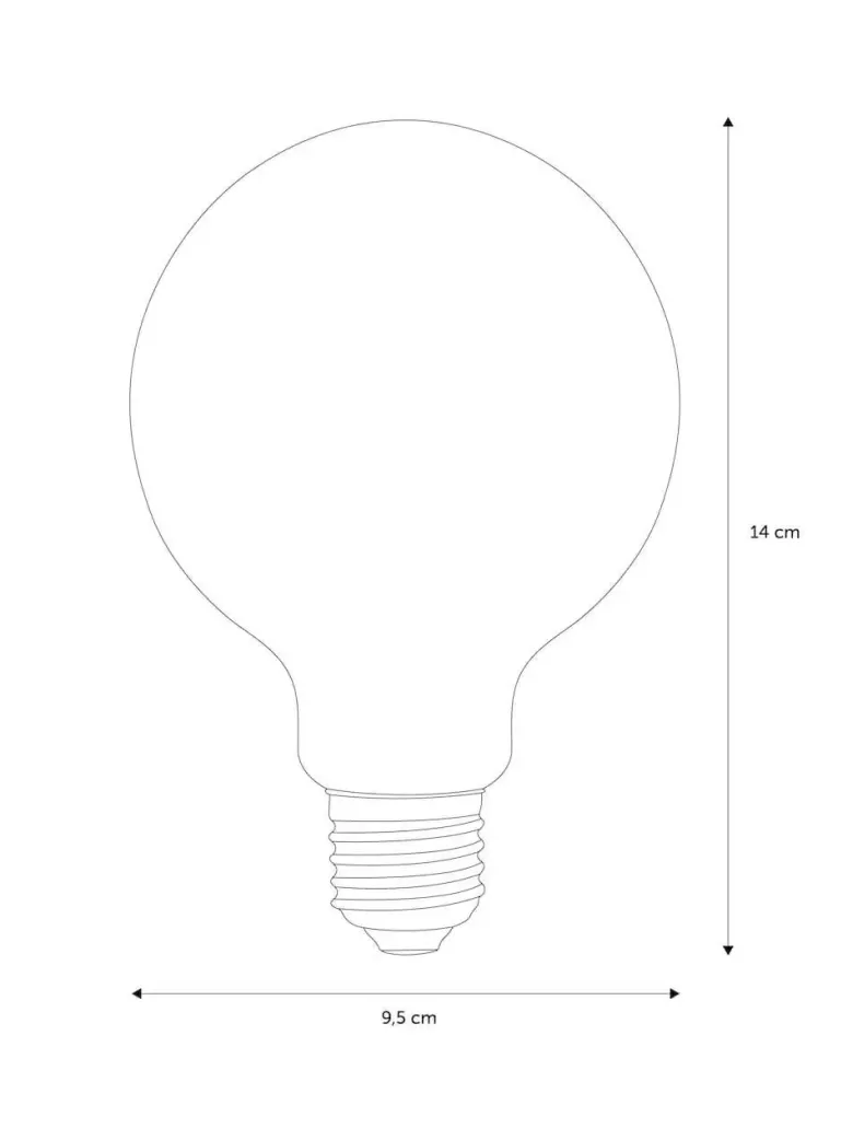 Nielsen Light Basic Globepære Gyldent glas Ø9,5 cm