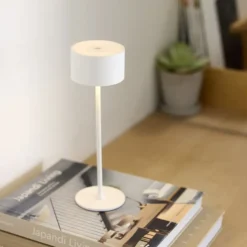 Nielsen Light Bistro Genopladelig Bordlampe Hvid