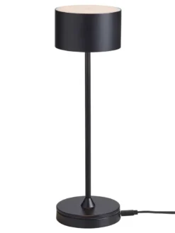 Nielsen Light Bistro Genopladelig Bordlampe Sort