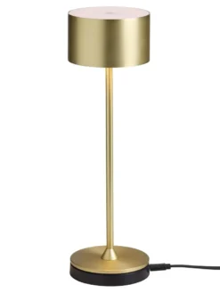 Nielsen Light Bistro Genopladelig Bordlampe Børstet messing
