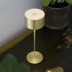 Nielsen Light Bistro Genopladelig Bordlampe Børstet messing