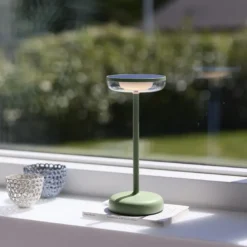 Nielsen Light Breeze Solcelle Bordlampe Støvet grøn