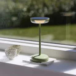 Nielsen Light Breeze Solcelle Bordlampe Støvet grøn