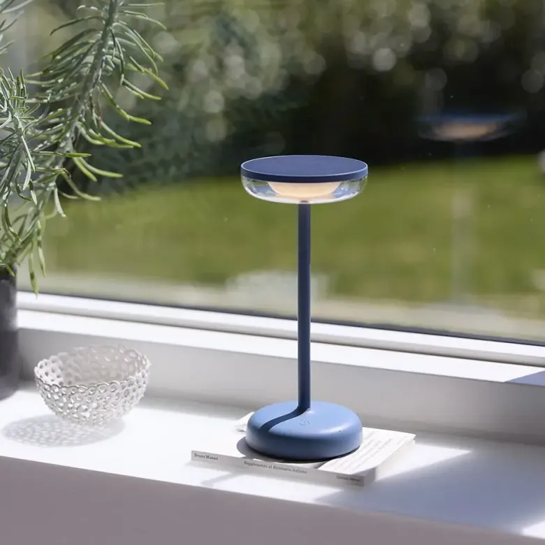 Nielsen Light Breeze Solcelle Bordlampe Støvet blå